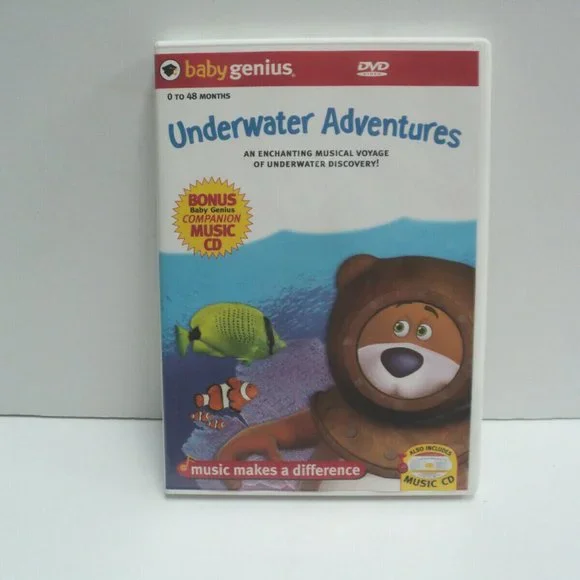 (未使用･未開封品)Favorite Nursery Rhymes &amp; Underwater Adventures [DVD] Amazon.com: Baby Genius Underwater Adventures w/bonus Music